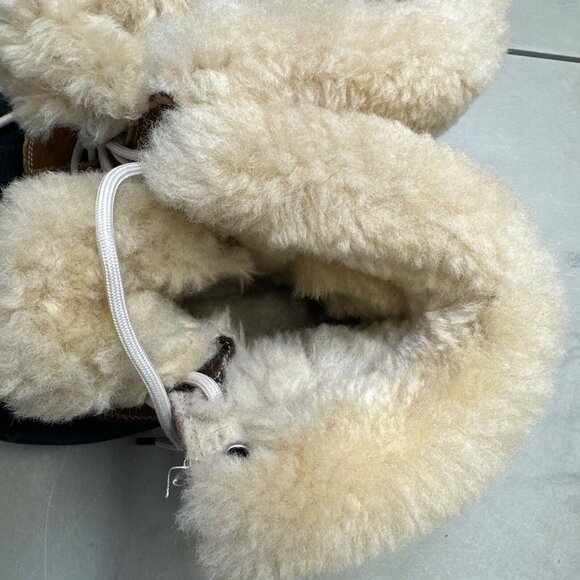 Crocs Boots Womens 7 All Cast Luxe Shearling Winter Snow Duck Boot 12812 Brown - Picture 11 of 13